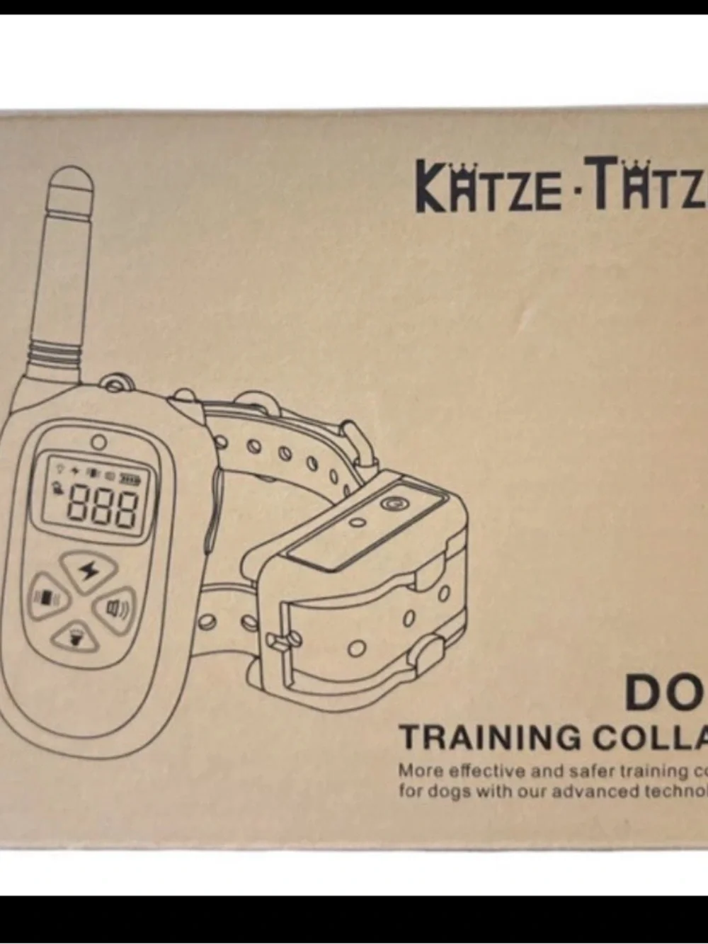 NIB Kätze-Tätze Remote Dog Training Collar Waterproof Rechargeable E-Collar